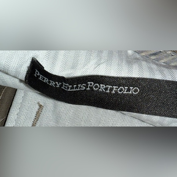 Perry Ellis Portfolio Men’s Dress Pants Khaki - Picture 4 of 4